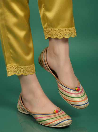 Desi Colour Women Indian Ethnic Footwear-Multi Archie
