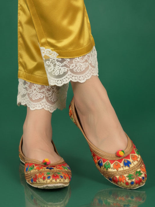 Desi Colour Women Indian Ethnic Footwear-Colour Wave