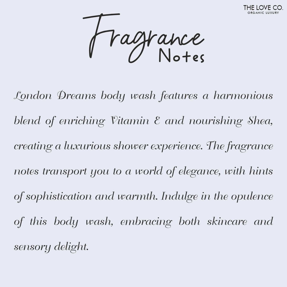 The Love Co. London Dreams Body Wash