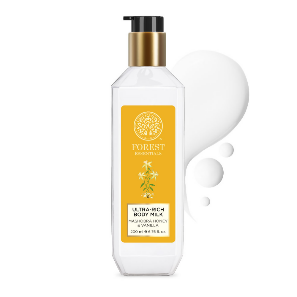 Forest Essentials Ultra Rich Body Milk Mashobra Honey & Vanilla Body Lotion
