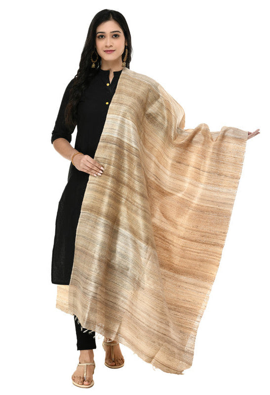 Mominos Fashion Moeza Pure Ghichcha Silk Tussar Dupatta