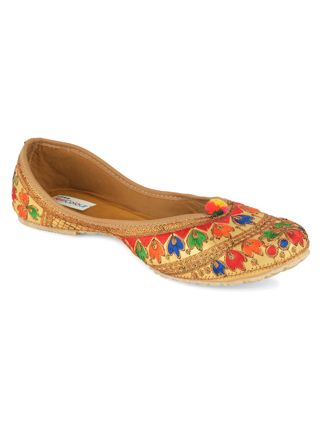 Desi Colour Women Indian Ethnic Footwear-Colour Wave