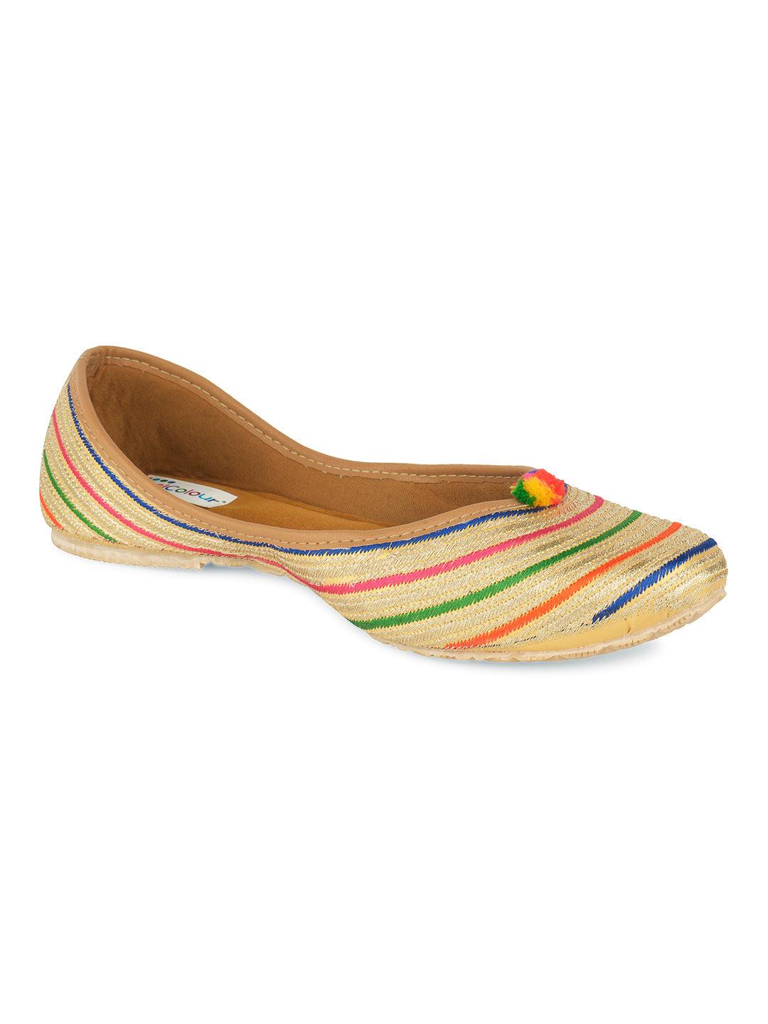 Desi Colour Women Indian Ethnic Footwear-Multi Archie