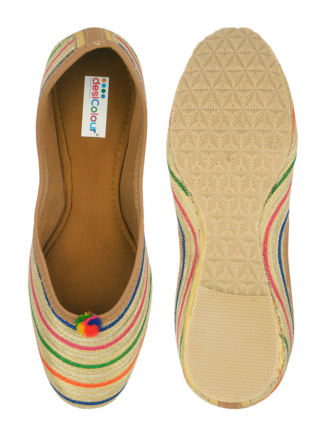Desi Colour Women Indian Ethnic Footwear-Multi Archie