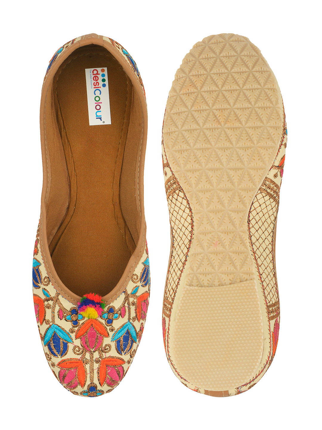 Desi Colour Women Indian Ethnic Footwear-Multi Atistica