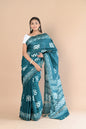 Very Much Indian Authentic Handloom Pure Cotton Saree with Hand Batik Work