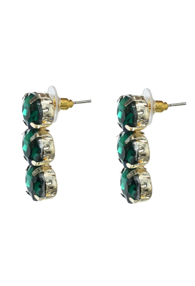 Mominos Fashion Johar Kamal Gold-Polished Finish Stone Choker For Women (Green)