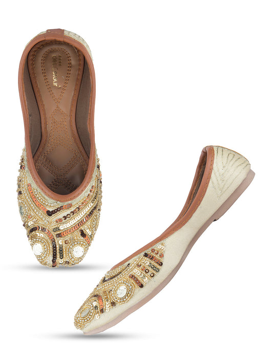 Desi Colour Women Indian Ethnic Footwear-Heavy Emb -2