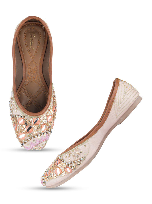 Desi Colour Women Indian Ethnic Footwear-Heavy Emb -4