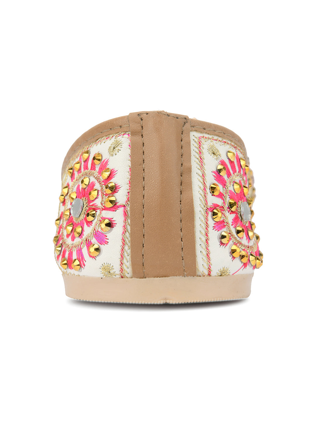 Desi Colour Women Indian Ethnic Footwear-Mini Dabka-Mirror Jarkan 5
