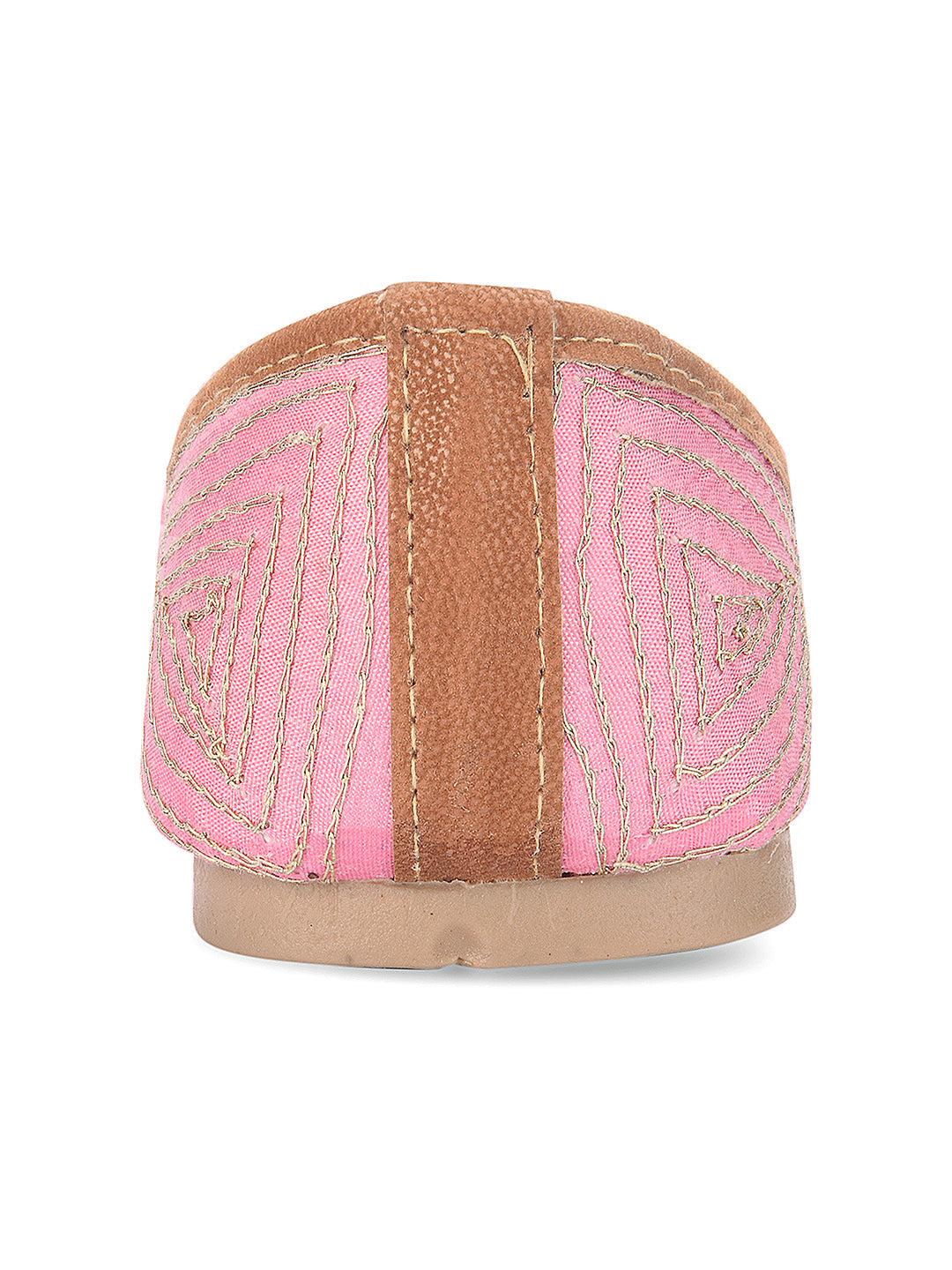 Desi Colour Women Indian Ethnic Footwear-Baby Pink Pearl