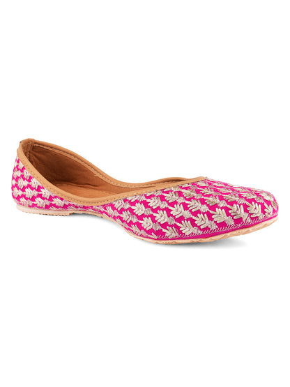 Desi Colour Women Indian Ethnic Footwear-Pinky