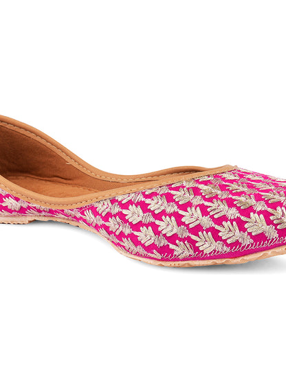 Desi Colour Women Indian Ethnic Footwear-Pinky