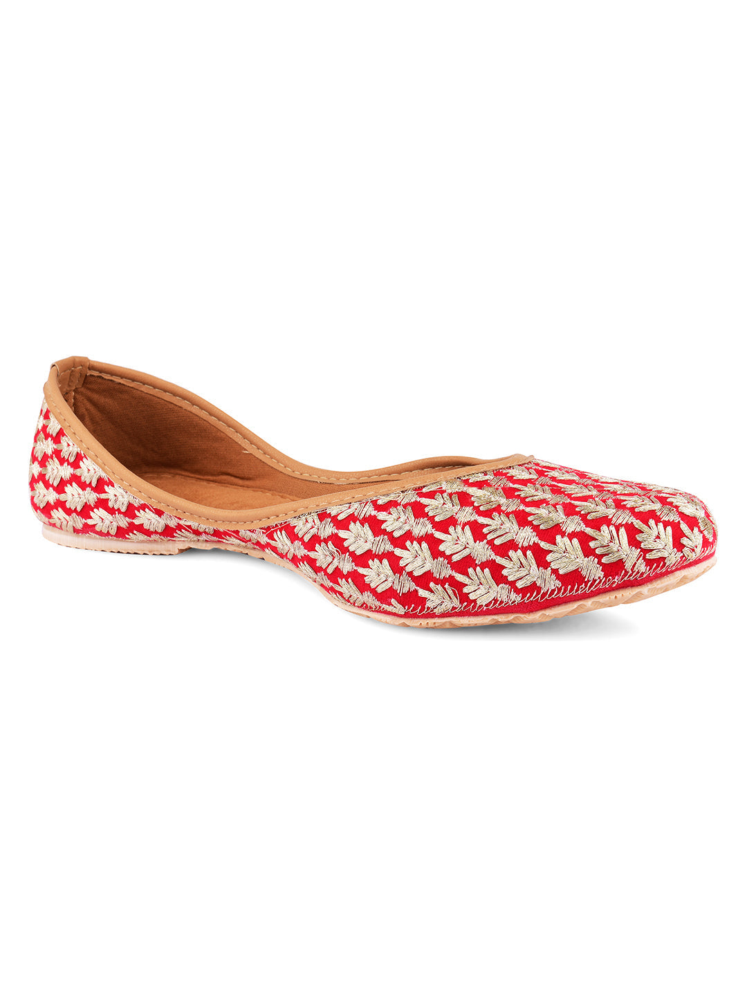Desi Colour Women Indian Ethnic Footwear-Ruby by DC