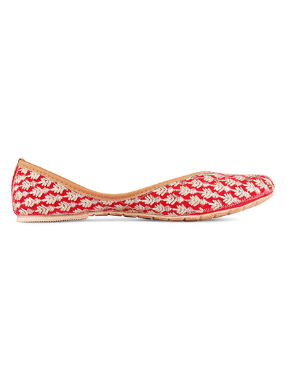 Desi Colour Women Indian Ethnic Footwear-Ruby by DC