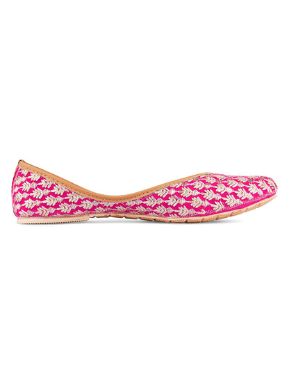 Desi Colour Women Indian Ethnic Footwear-Pinky