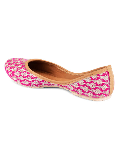 Desi Colour Women Indian Ethnic Footwear-Pinky