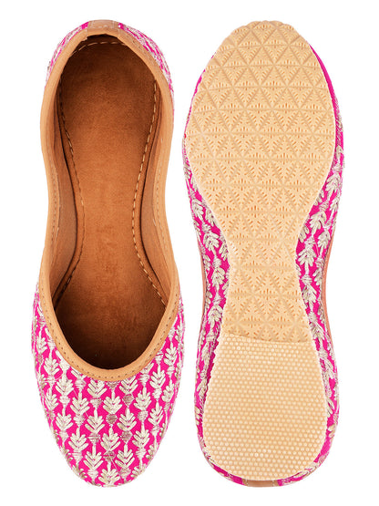 Desi Colour Women Indian Ethnic Footwear-Pinky