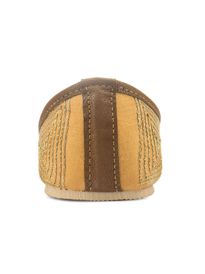 Desi Colour Women Indian Ethnic Footwear-TPR-Golden Lines