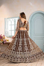 Lehenga Mart Designer Bollywood Style Wedding Wear Lehenga Choli - Brown