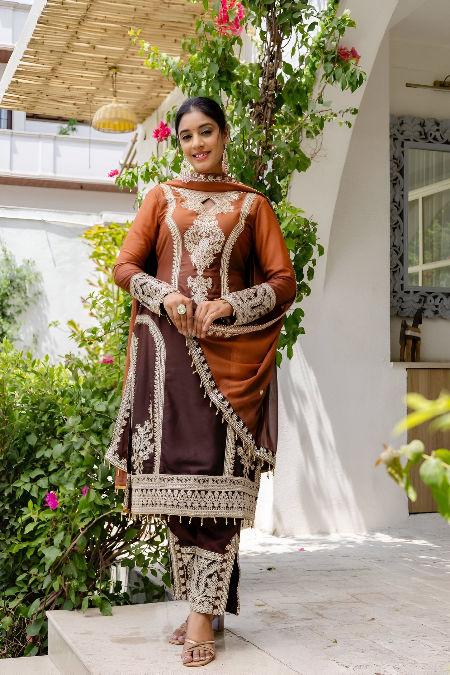 Lehenga Mart Designer Salwar Suit for Women or Girls - Magenta