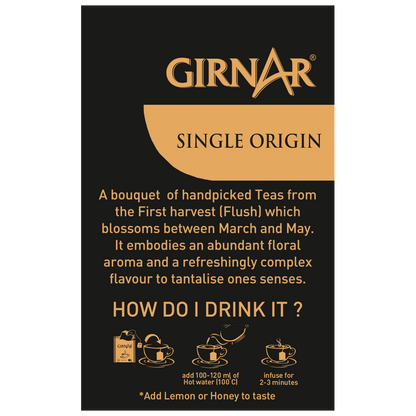Girnar Single Origin Black Tea Bags - Darjeeling Tea