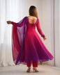 Evanik Pink Pure Soft Georgette Colorful Padding Anarkali Suit