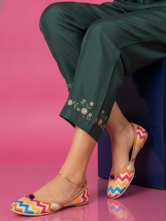 Desi Colour Women Indian Ethnic Footwear-LUX by DC