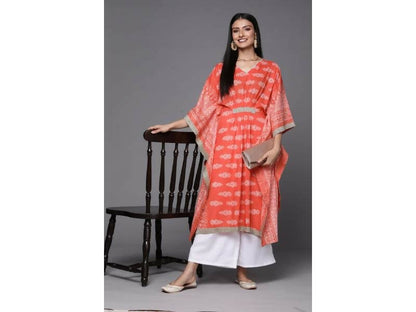 Ahalyaa Women's Traditional wear Kurta Set - Rust
