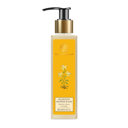 Forest Essentials Travel Size Silkening Shower Wash Mashobra Honey & Vanilla