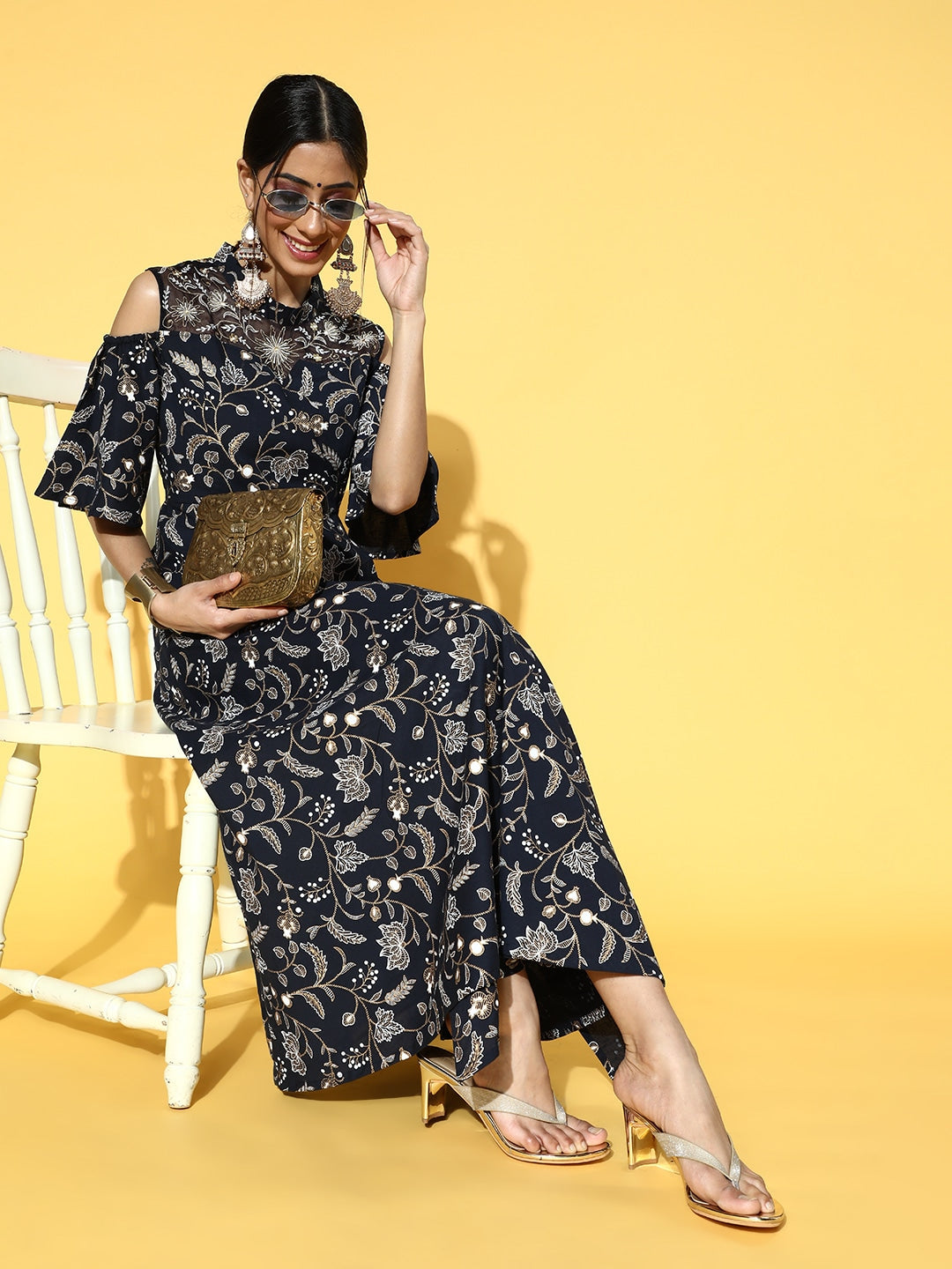 Yufta Deep Navy Blue Dress