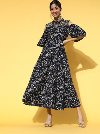 Yufta Deep Navy Blue Dress