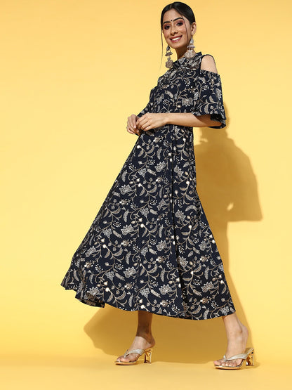 Yufta Deep Navy Blue Dress