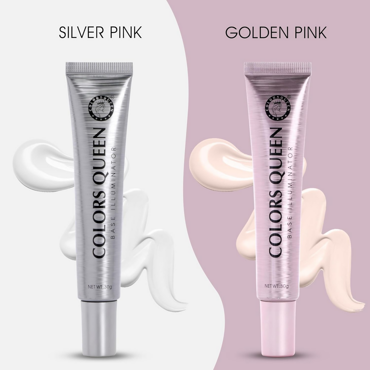 Colors Queen Base Illuminator Highlighter - Silver Pink