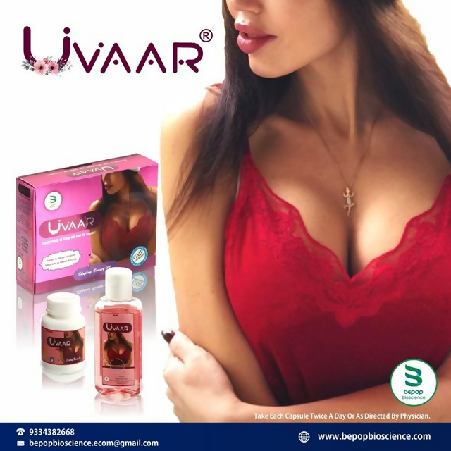 Nutrijuven - Uvaar I Breast Oil & Capsules For Women Combo