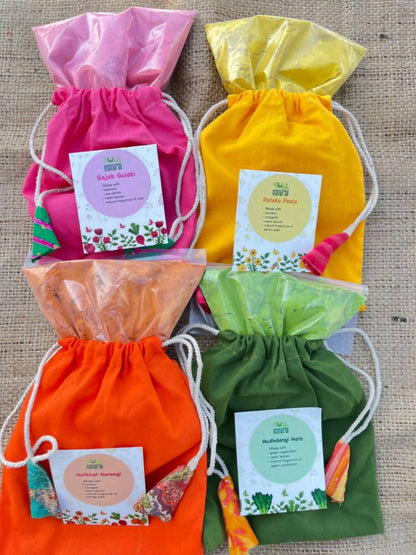 Shuddh Natural Ubtan Based Gulal for Holi - Natural | Multicolour