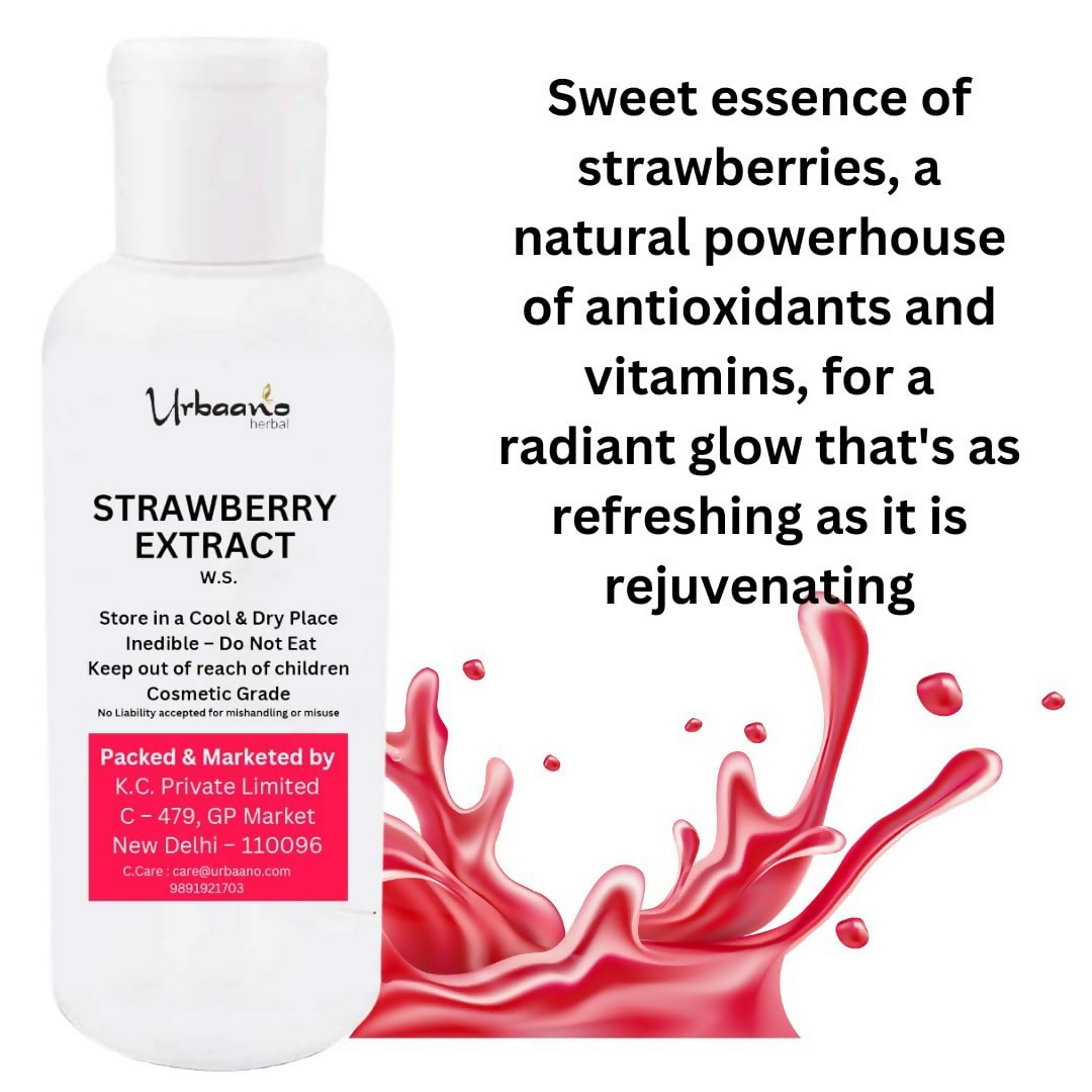 Urbaano Herbal Strawberry Extract Natural Ingredient For making DIY Skin Care Products like Serum