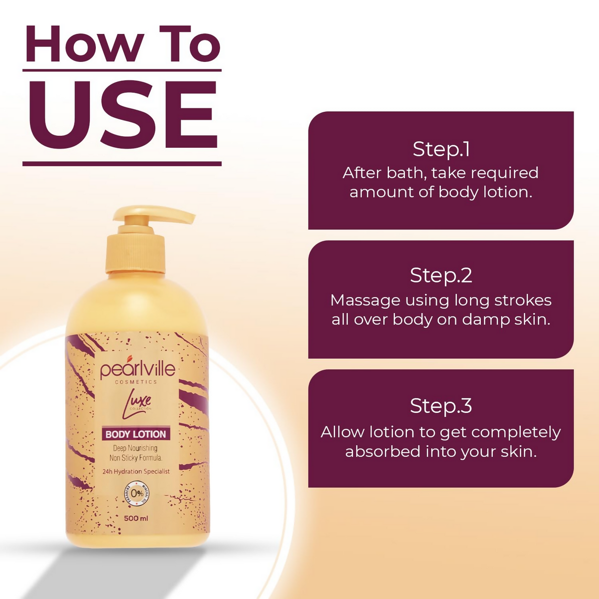 Pearlville Luxe Collection Deep Nourishing Body Lotion