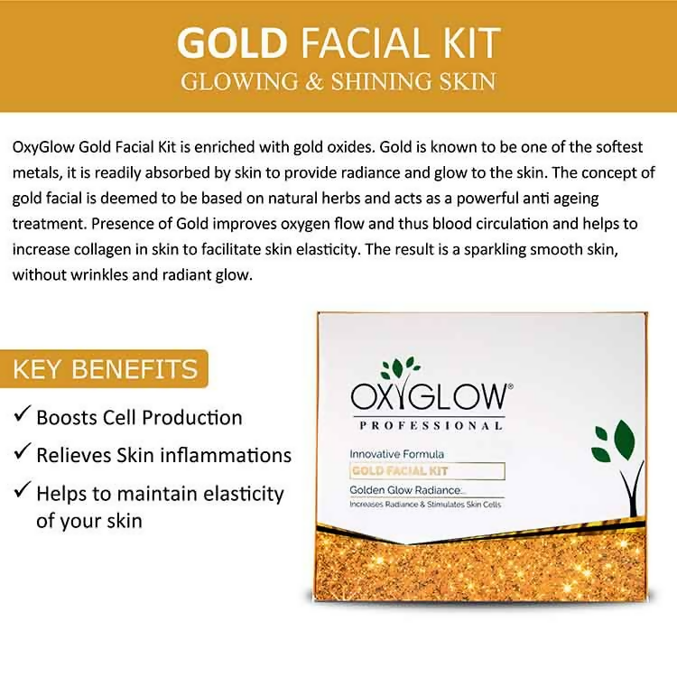 Oxyglow Herbals Gold Facial Kit