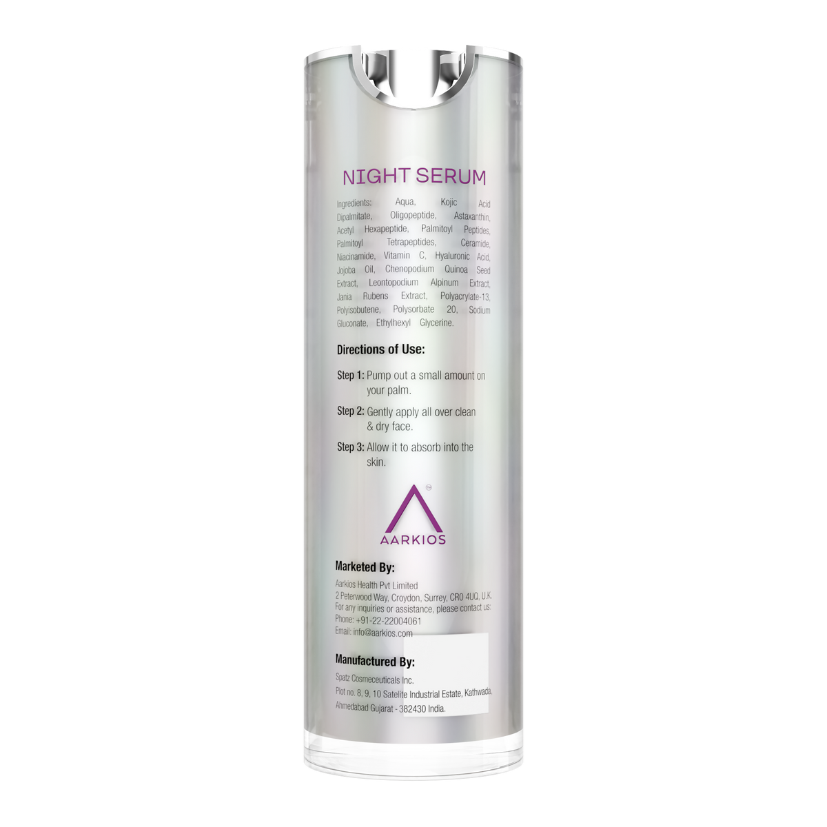 Flawless Finesse By HealthAid Night Serum