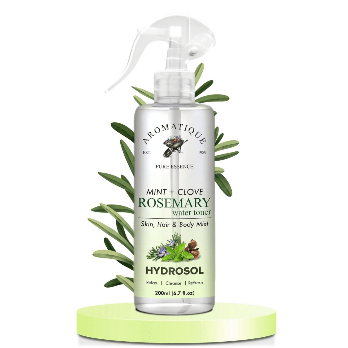 Aromatique Rosemary Water Spray with Mint & Clove