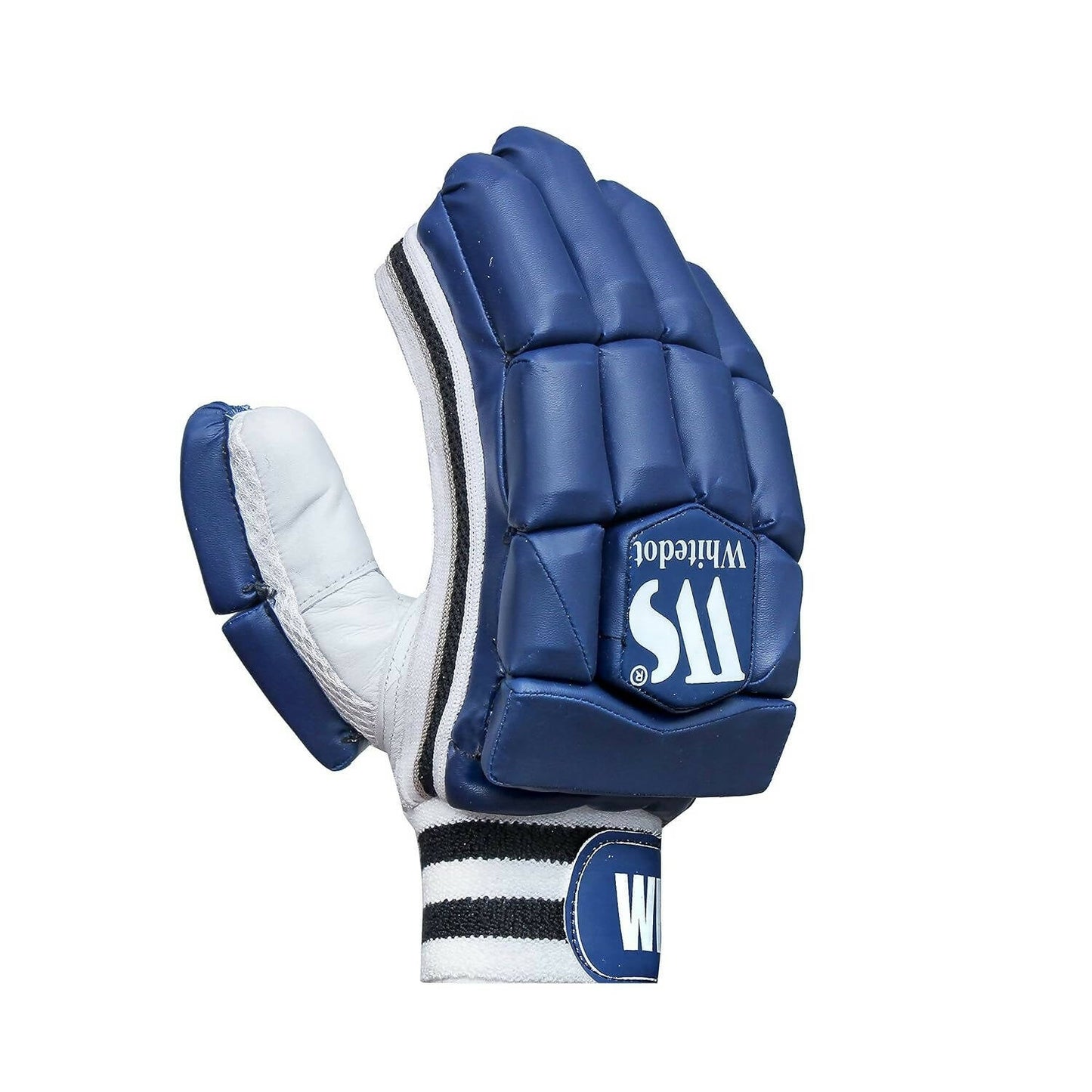 Whitedot Capital Cricket Batting Gloves Mens|Adult|Large Right Hand|Navy Blue