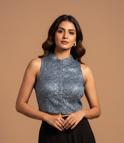 Halter neck blouse