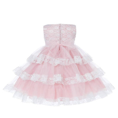 Asmaani Baby Girl's Multi-Coloured Satin A-Line Maxi Full Length Dress (AS-DRESS-22112)