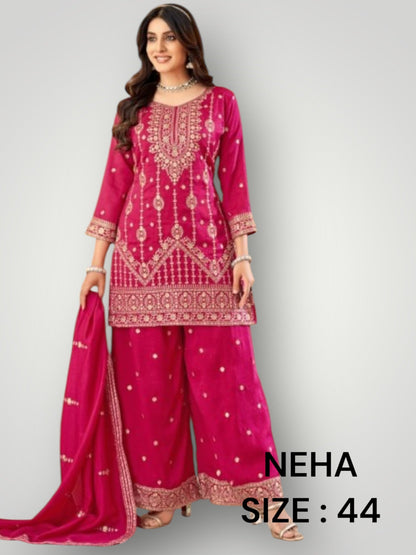 Neha : party wear sharara suit