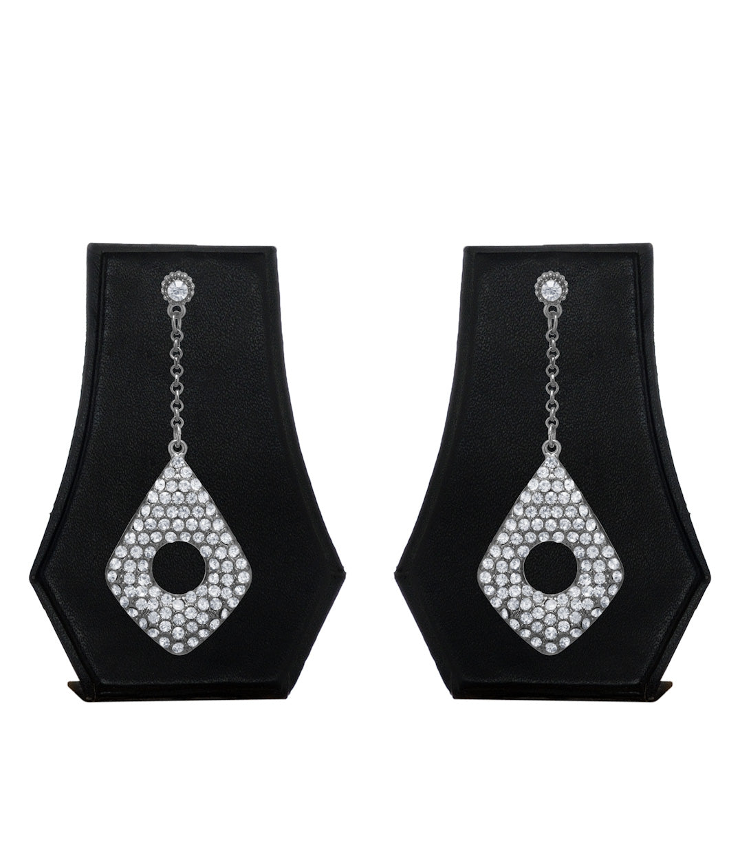 Silver-Plated Alloy Diva Look Stylish Contemporary Earrings - The Pari