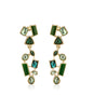 Gold-Polished Alloy Diva Look Stylish Contemporary Earrings - The Pari