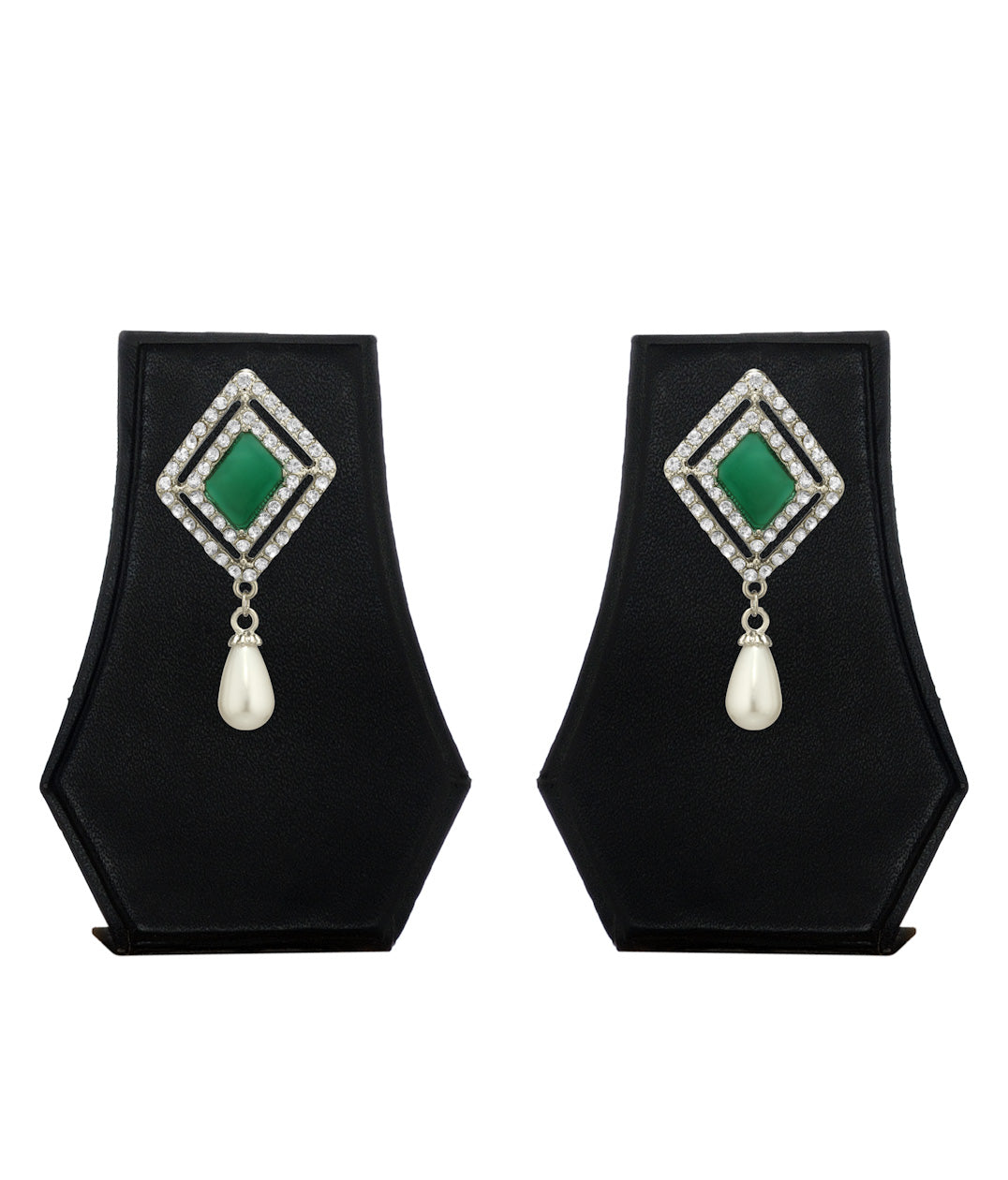 Silver-Plated Alloy Diva Look Stylish Contemporary Earrings - The Pari