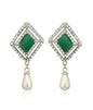 Silver-Plated Alloy Diva Look Stylish Contemporary Earrings - The Pari