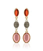 Gold-Polished Alloy Diva Look Stylish Contemporary Earrings - The Pari